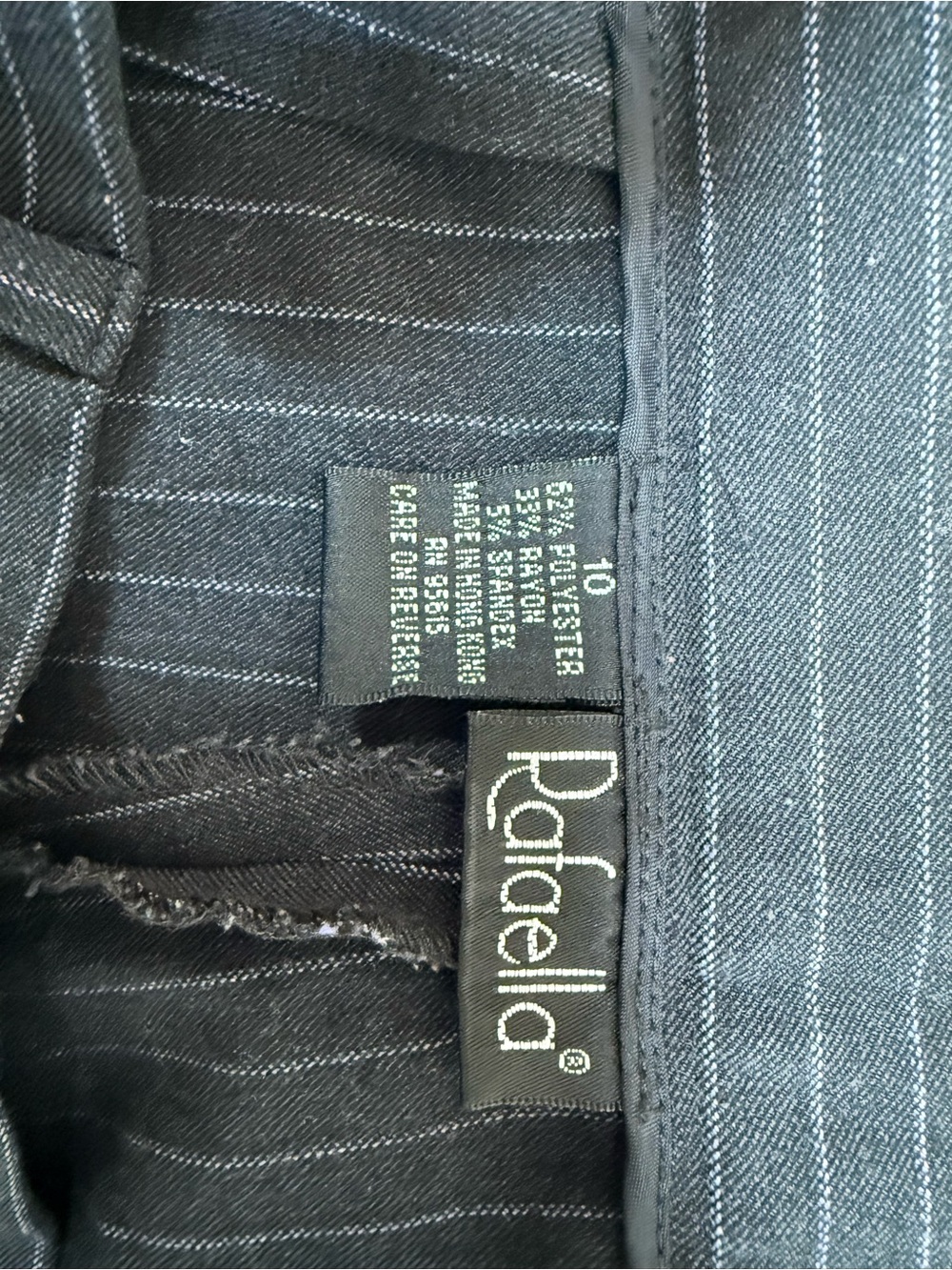 Rafaella Black Pinstripe Career Trousers - Picture 5 of 5
